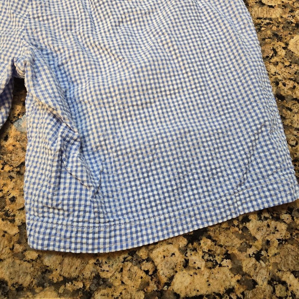 Vineyard Vines Shorts Mens 35 Blue Plaid Seersucker‎ 9" Preppy Golf - Picture 5 of 7